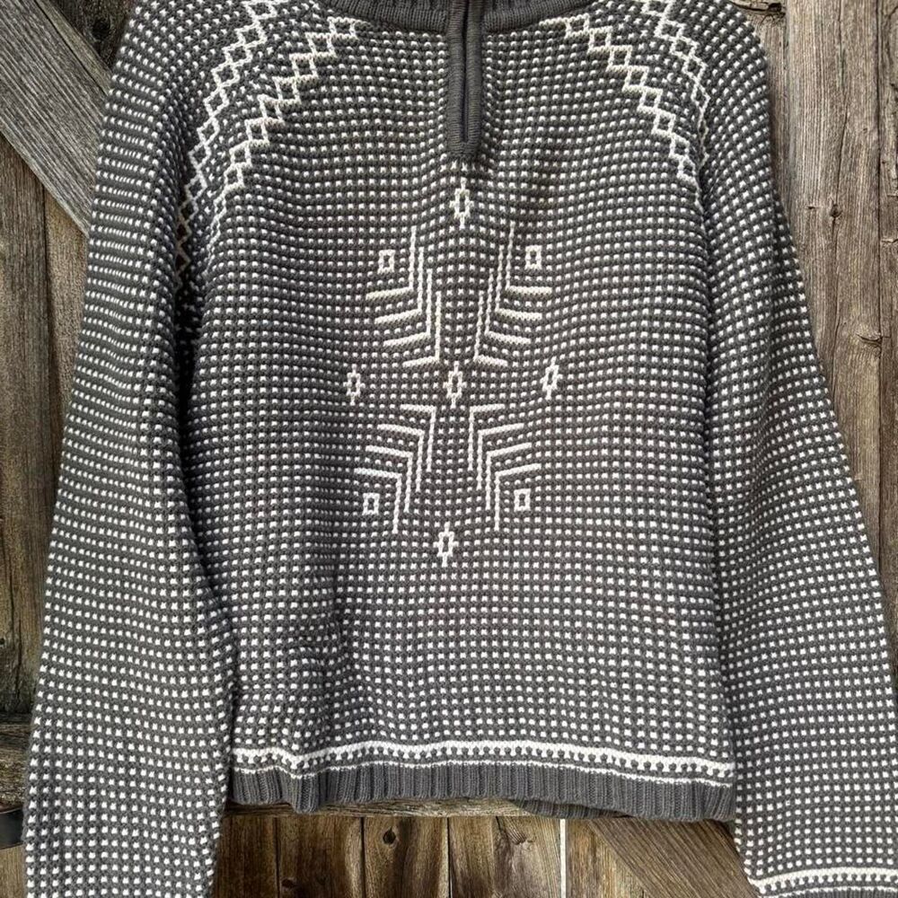 Liz-claiborne Women's Grey and Black Jumper